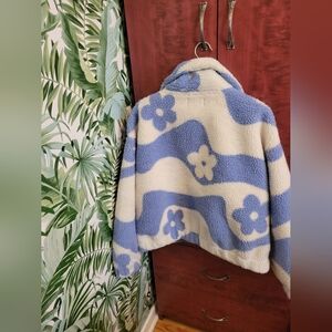 Simons Blue and Cream Teddy Jacket